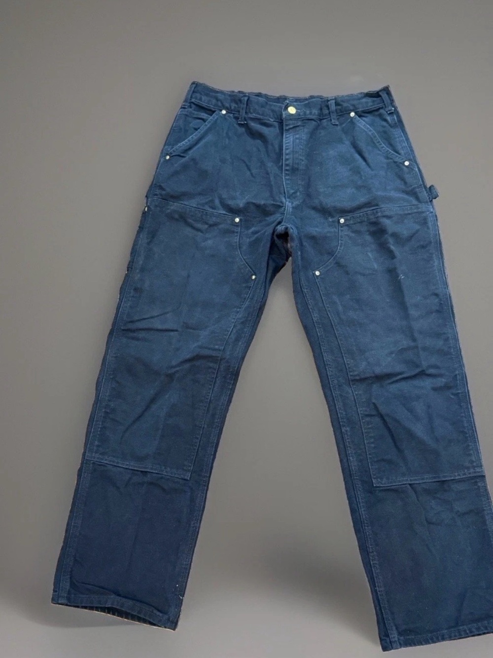 Vintage Carhartt B01 Double Knee Pants Black 36x32 USA Made Carpenter Workwear